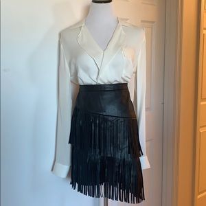 Feaux Leather skirt. New